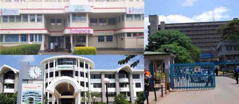 List of Maternity Charges for Hospitals in Nairobi