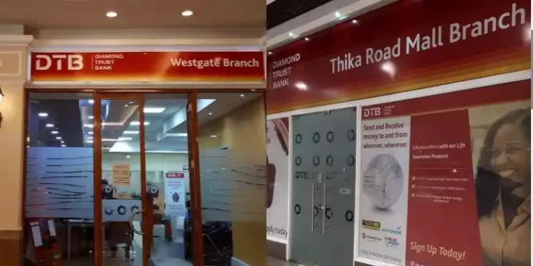 Diamond Trust Bank DTB Branch Codes in Kenya