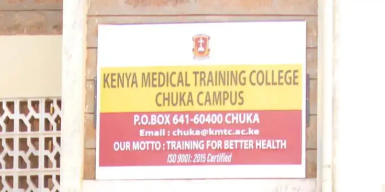 List Of Courses Offered At KMTC Chuka Campus