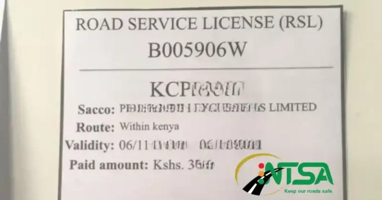 How To Apply For Road Service License In Kenya