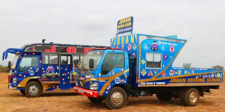 Jodan Driving School Courses and Fees Structure